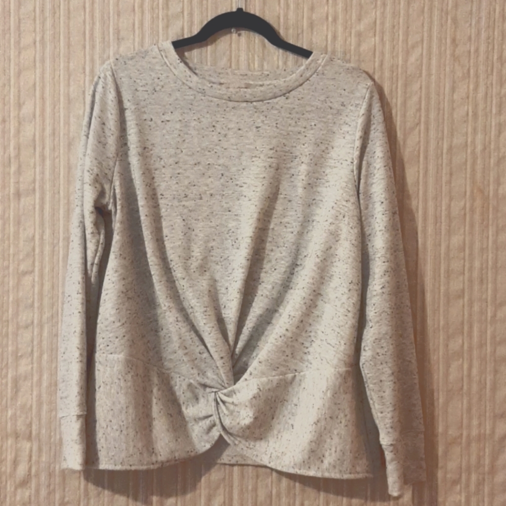 Loft knotted-front sweater